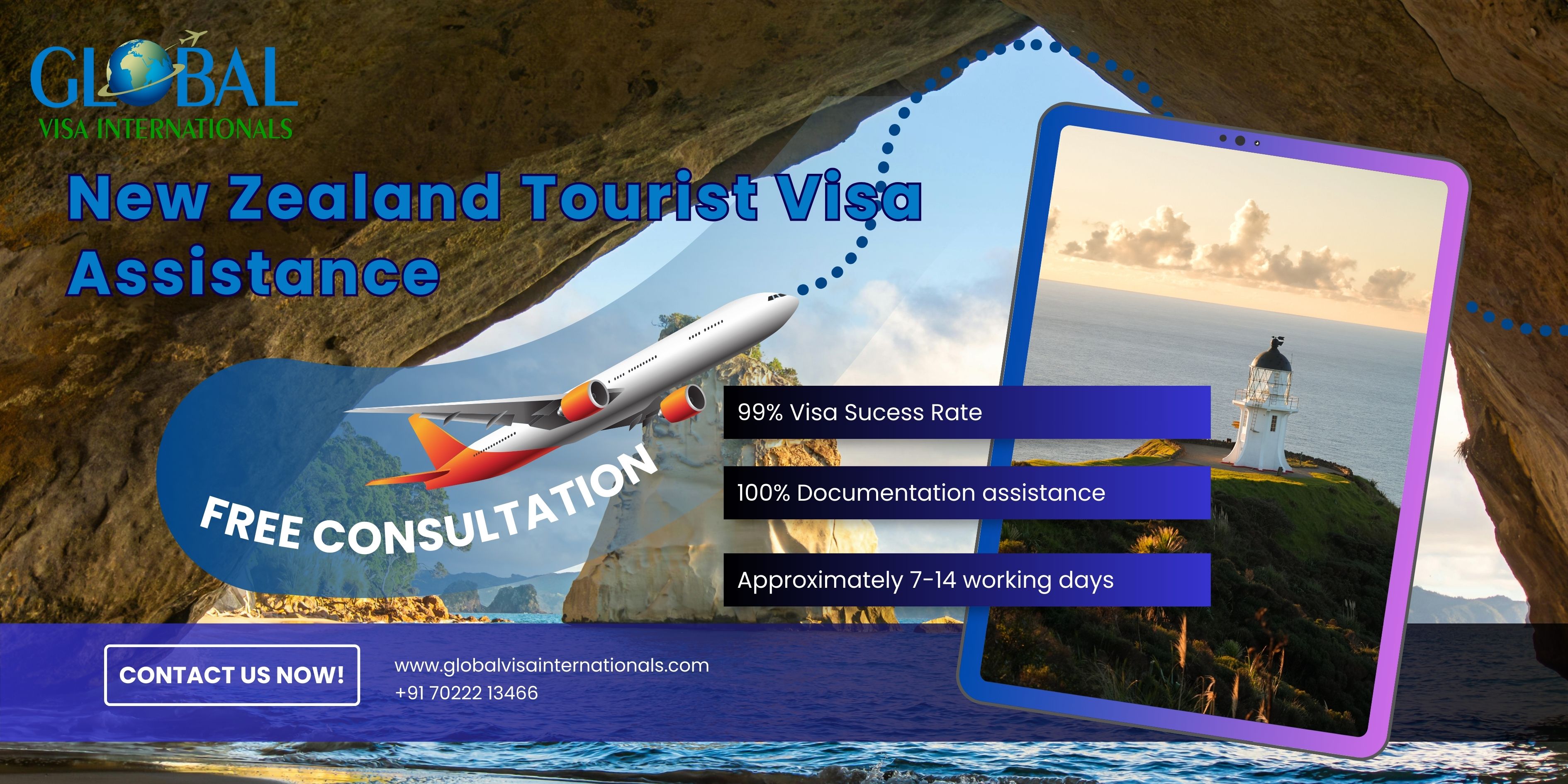 new zealand tourist visa banner