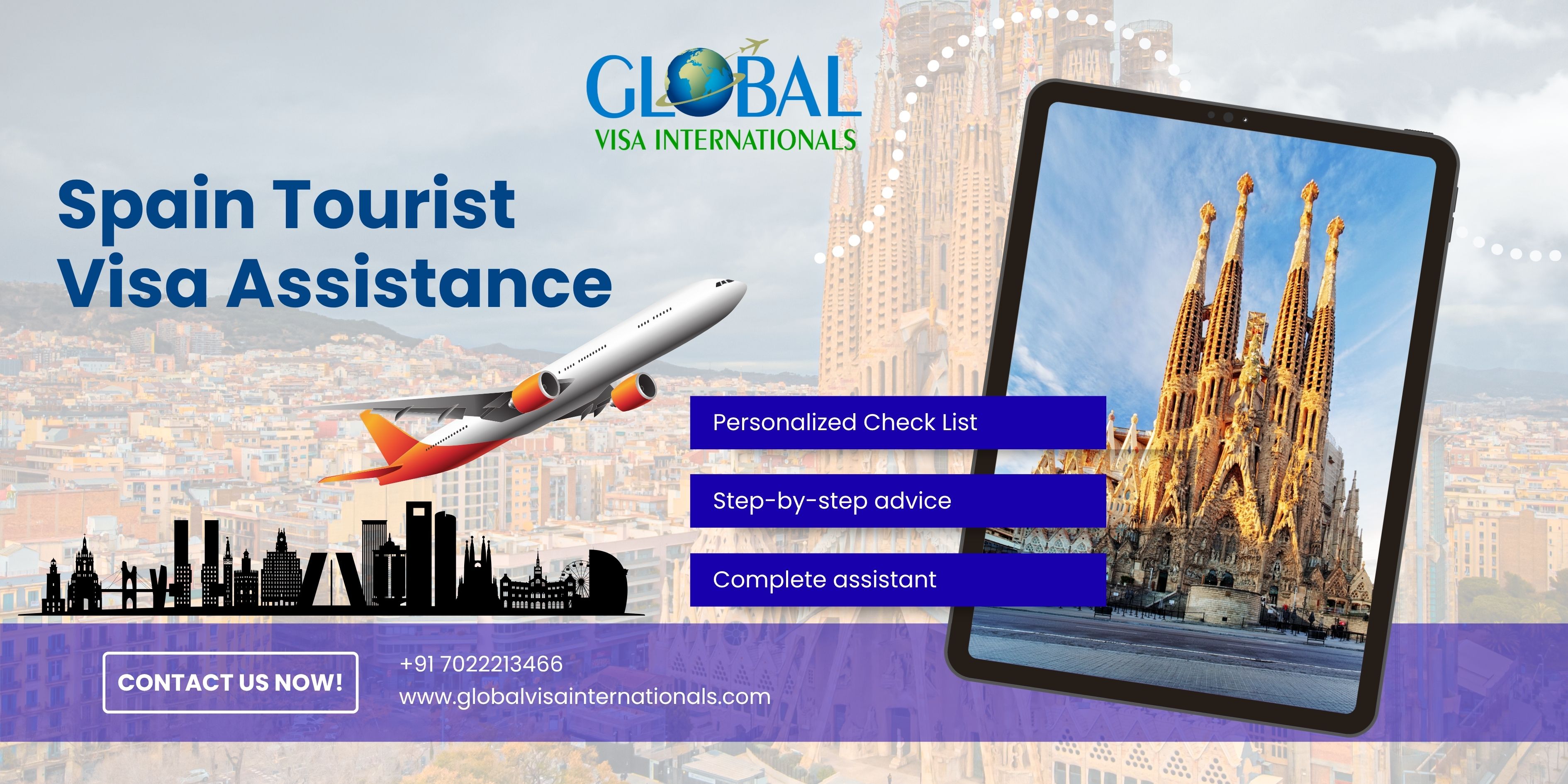 Spain Tourist Visa Assistance GVI