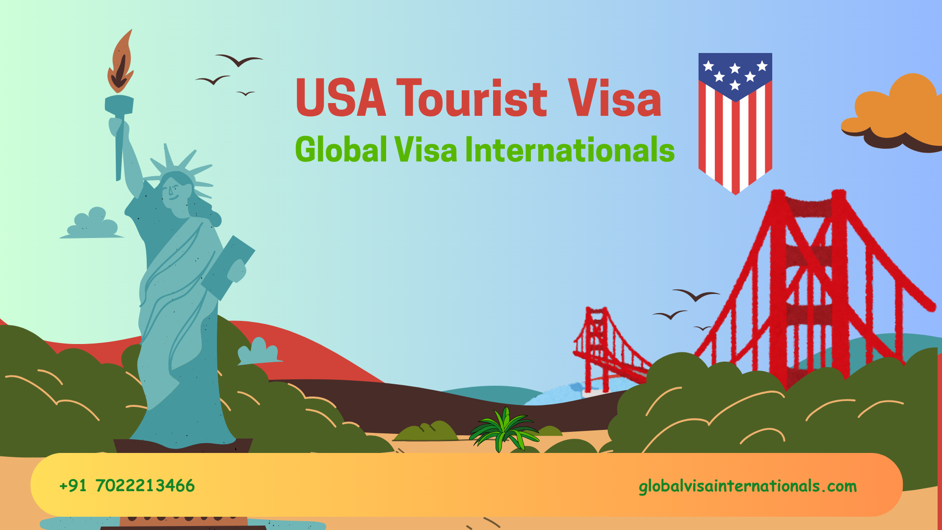 USA Tourist Visa assistance banner
